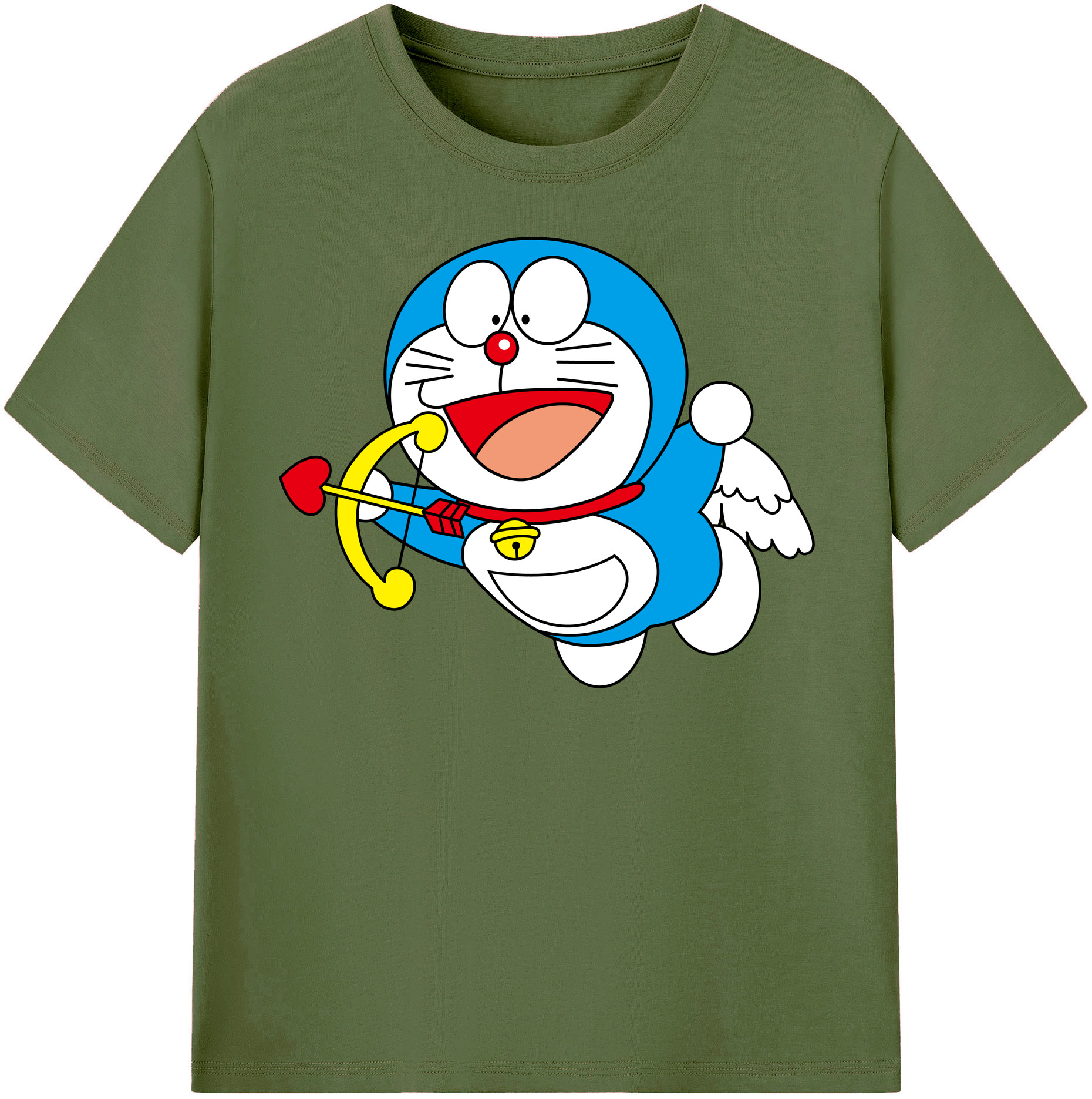 （画像用） ドラえもん Doraemon 綿100％半袖Tシャツ（フロントプリント）